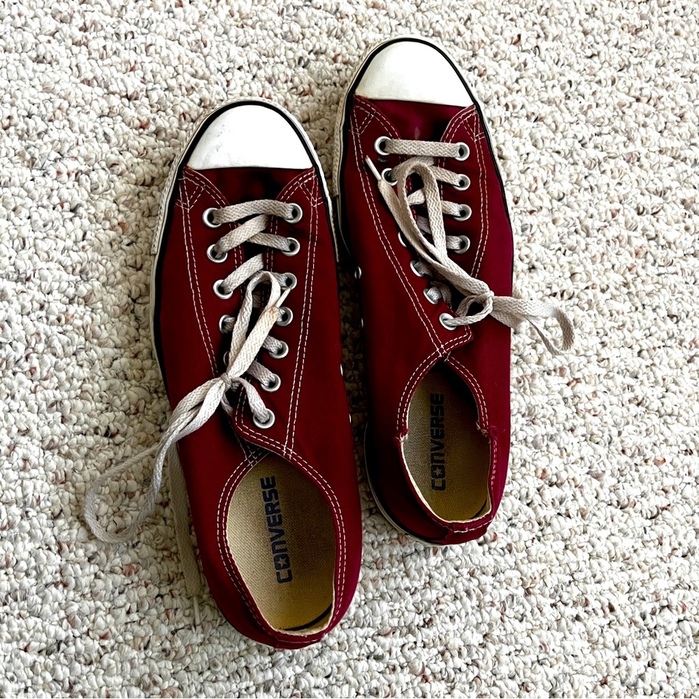 Maroon Converse Shoes